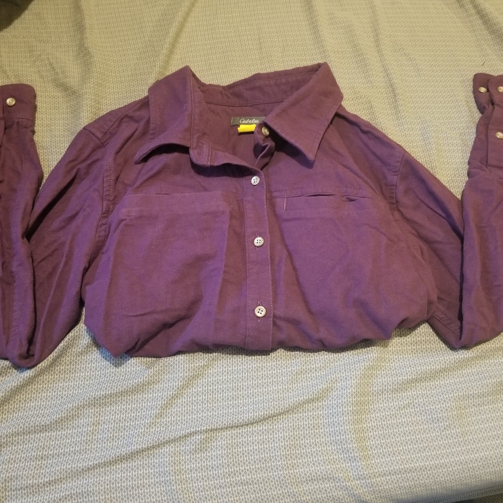 Cabelas long sleeve flannel small